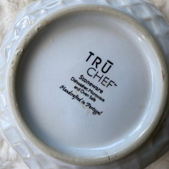 Tru Chef Stonewear Waffle Cone Ice Cream Bowls Lot of 6 Handcrafted In Portugal - Picture 10 of 10